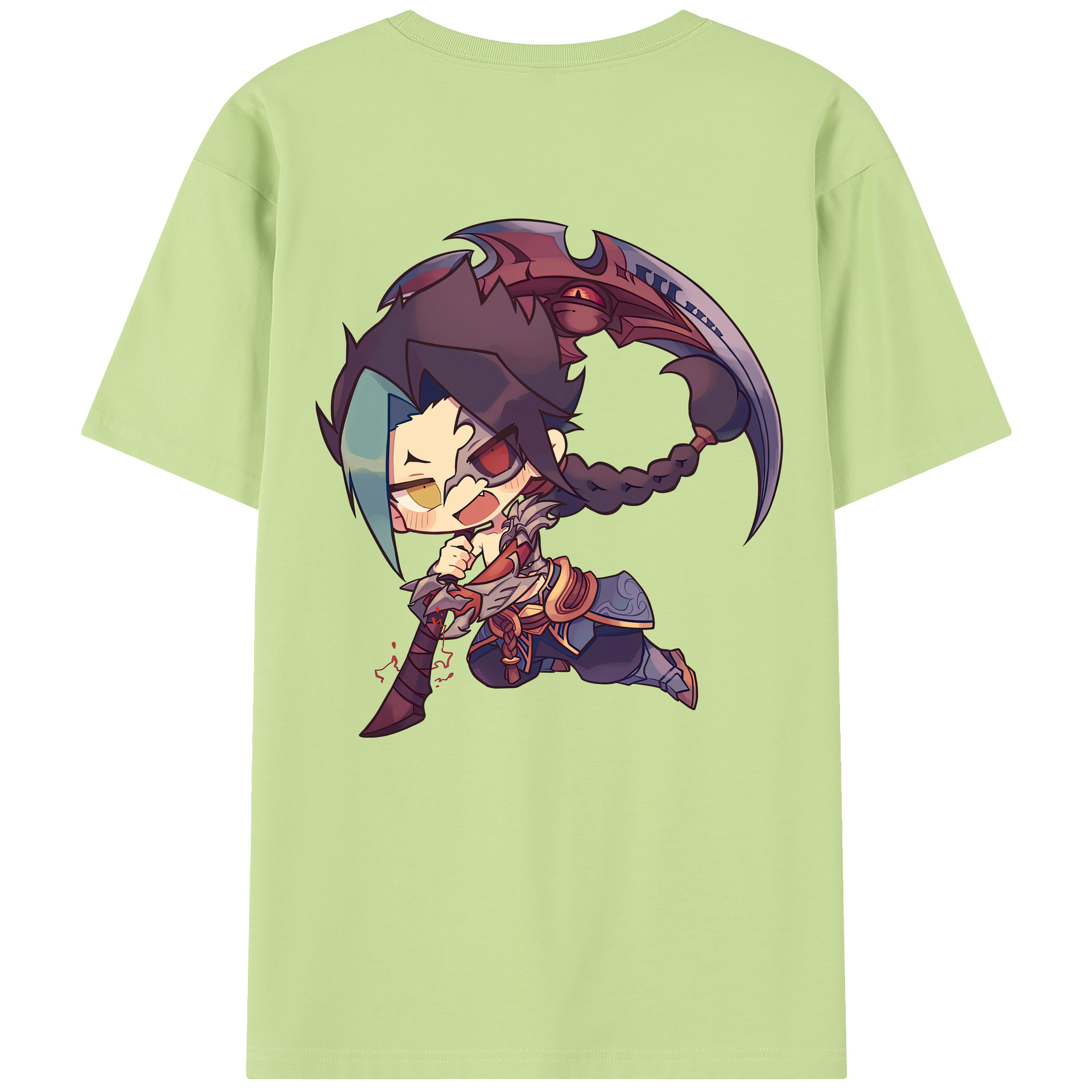 リーグ・オブ・レジェンド League of Legends LOL 綿100％半袖Tシャツ（背面プリント）
